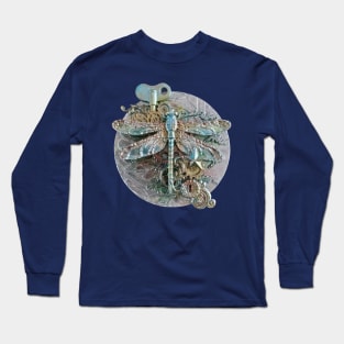 Silver Dragonfly Long Sleeve T-Shirt